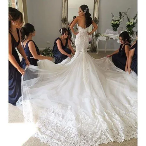 Vintage Beach Bohemian lace mermaid Wedding Dresses Sexy chiffon Bridal Gowns royal train Wedding gown Vestido De Novia
Vintage Beach Bohemian lace mermaid Wedding Dresses Sexy chiffon Bridal Gowns royal train Wedding gown Vestido De Novia