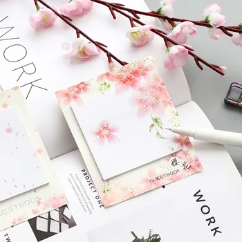 Cute Japanese Flower Memo Pads Notepads Kawai Cherry Blossoms Post Note Sticky Paper Korean Stationery Office School Supplies
Cute Japanese Flower Memo Pads Notepads Kawai Cherry Blossoms Post Note Sticky Paper Korean Stationery Office School Supplies