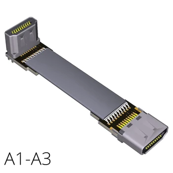 Down Angled HDMI 2.0 To HDMI 2.0 Male to Male 20pin FFC FPV Flat Ribbon Elbow Cable 4K 60Hz for HDTV AV Aerial Photography A1A3
Down Angled HDMI 2.0 To HDMI 2.0 Male to Male 20pin FFC FPV Flat Ribbon Elbow Cable 4K 60Hz for HDTV AV Aerial Photography A1A3