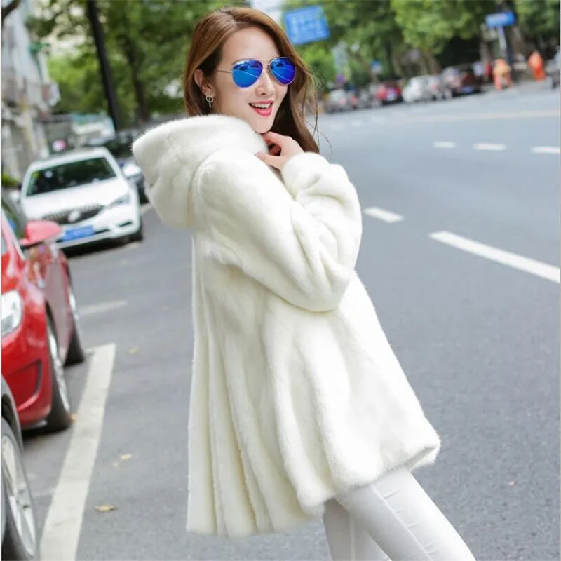 Women Winter Long Sleeve Hooded Mink Fur Coat Female Luxury Thick Warm Cotton Padded Soft Faux Fur Coat Plus Size S-7XL A3904
Women Winter Long Sleeve Hooded Mink Fur Coat Female Luxury Thick Warm Cotton Padded Soft Faux Fur Coat Plus Size S-7XL A3904