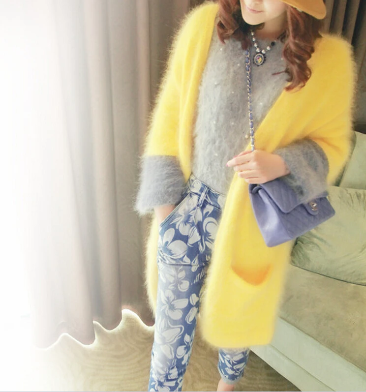 Knitted Real Mink Cashmere Coat Casual Fashion Women Mink Cashmere Cardigans Contrast Color Mink Sweater TBFP945
Knitted Real Mink Cashmere Coat Casual Fashion Women Mink Cashmere Cardigans Contrast Color Mink Sweater TBFP945