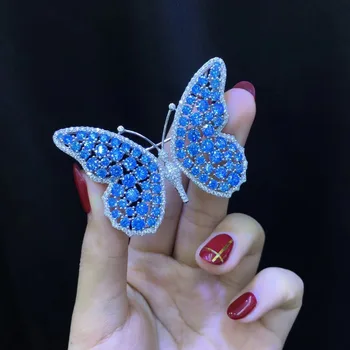 blue color insect buttefly brooch pins 925 sterling silver blingbling fine women jewelry free shipping
blue color insect buttefly brooch pins 925 sterling silver blingbling fine women jewelry free shipping