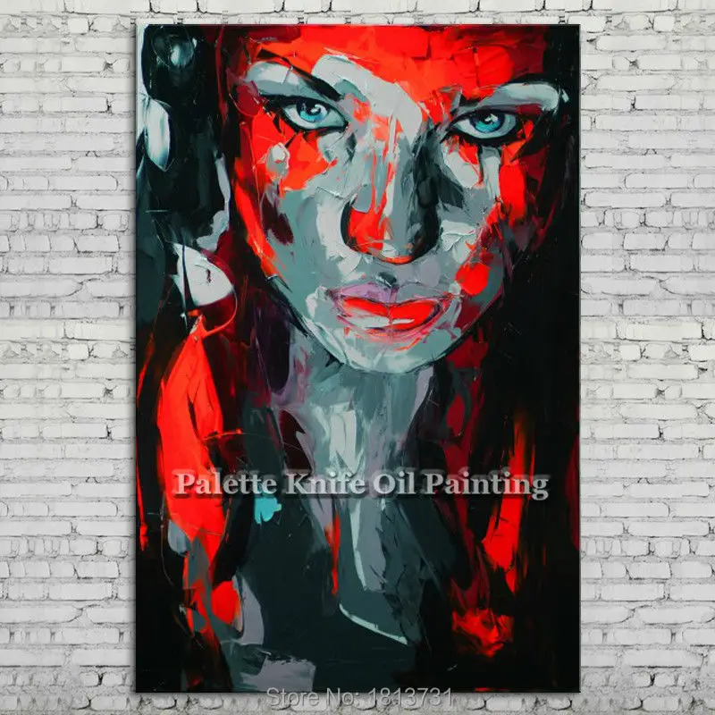 Hand painted Francoise Nielly Palette knife portrait Face Oil painting Character figure canva wall Art picture for living room21
Hand painted Francoise Nielly Palette knife portrait Face Oil painting Character figure canva wall Art picture for living room21