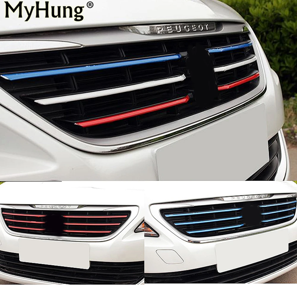 Front Grille Molding Lid Trim Air Intake Grid Strip Middle Net Decorative Sticker for New Peugeot 408 2014 2015 2016
Front Grille Molding Lid Trim Air Intake Grid Strip Middle Net Decorative Sticker for New Peugeot 408 2014 2015 2016