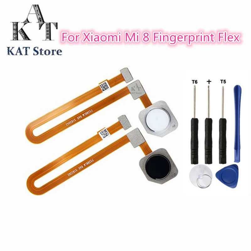 

1Pcs Fingerprint Scanner Touch Sensor ID For Xiaomi Mi8 8SE SE Mi 8 Lite Home Button Return Keypad Flex Cable Replacement Parts