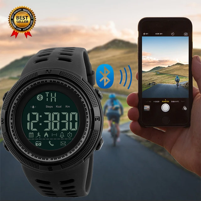 Men's Smart Sport Watch New SKMEI Brand Bluetooth Calorie Pedometer Fashion Watches Men 50M Waterproof Digital Wristwatch 1250
Men's Smart Sport Watch New SKMEI Brand Bluetooth Calorie Pedometer Fashion Watches Men 50M Waterproof Digital Wristwatch 1250
