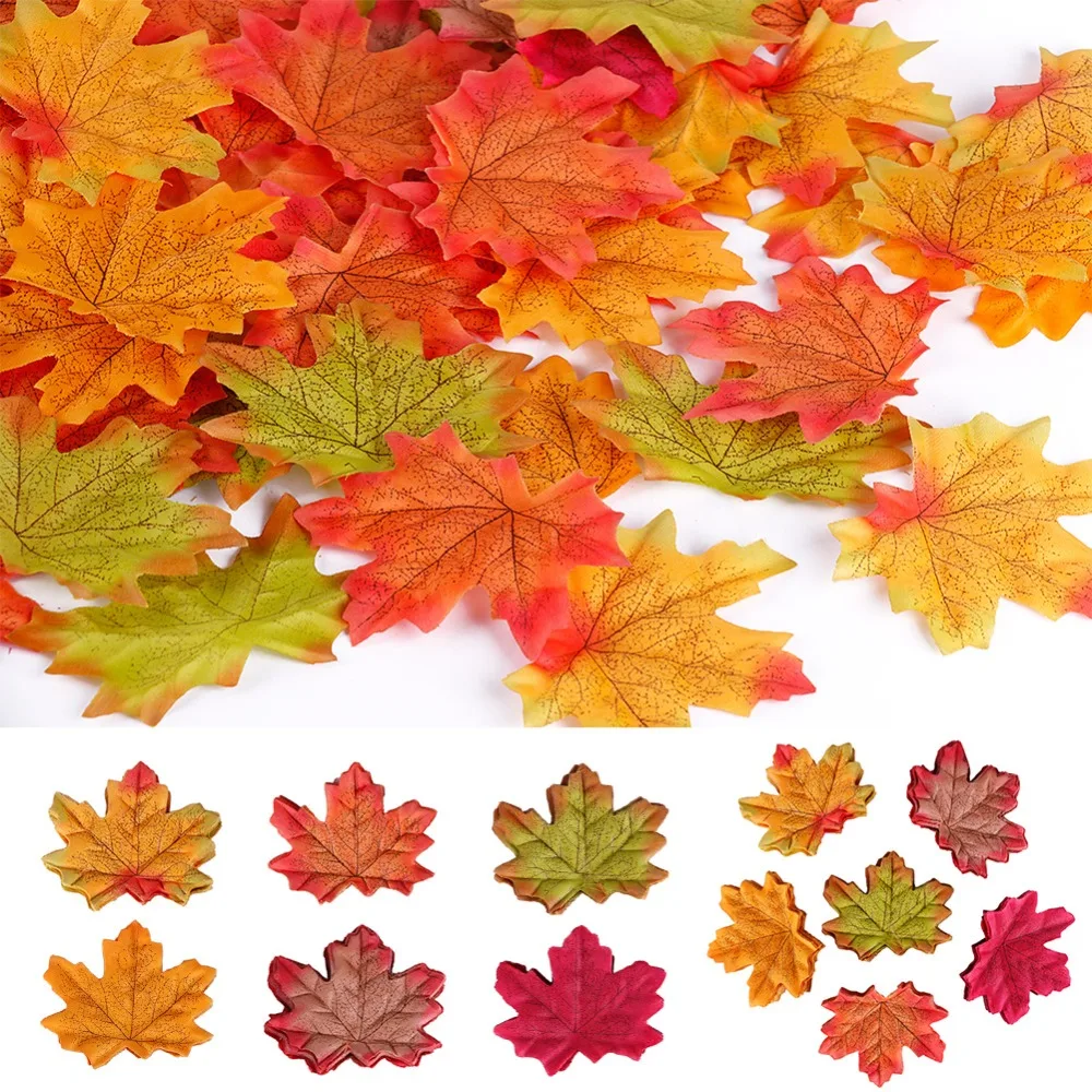 Unique New Artificial Maple Leaves Simulation Decorative Maple Leaves Fake Fall Leaves For Home Wedding Party Decor 100Pcs/Set
Unique New Artificial Maple Leaves Simulation Decorative Maple Leaves Fake Fall Leaves For Home Wedding Party Decor 100Pcs/Set