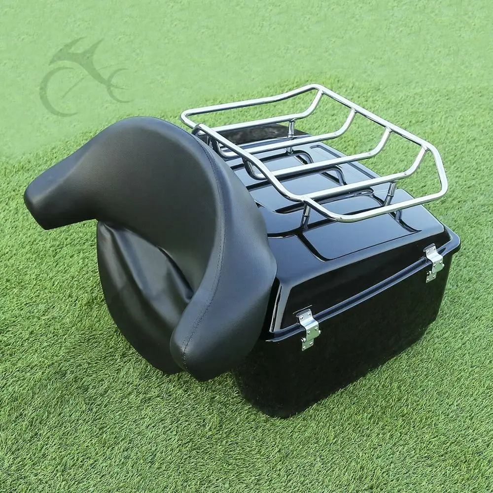 Motorcycle Black King Tour Pak Pack Trunk W/ Luggage Rack For Harley Touring Road King Electra Glide 97-13 98
Motorcycle Black King Tour Pak Pack Trunk W/ Luggage Rack For Harley Touring Road King Electra Glide 97-13 98