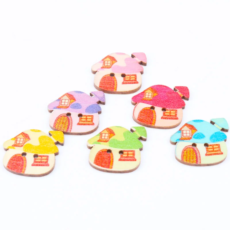 Natural Wood House Wooden Sewing Buttons Scrapbooking Crafts for Handmade Accessory Sewing Home 24x21mm 20pcs MT0961-TO
Natural Wood House Wooden Sewing Buttons Scrapbooking Crafts for Handmade Accessory Sewing Home 24x21mm 20pcs MT0961-TO