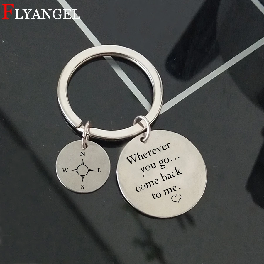 2018 Customied Compass Engrave Men Women Keychain Couples Boyfriend Husband valentine Gifts Fashion Jewelry Stainless Keyring
2018 Customied Compass Engrave Men Women Keychain Couples Boyfriend Husband valentine Gifts Fashion Jewelry Stainless Keyring