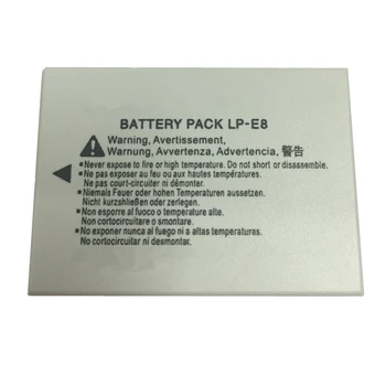 LP-E8 LP E8 lithium batteries pack LPE8 Digital camera battery For CANON 550D 600D 650D 700D X4 X5 X6i X7i T2i T3i T4i T5i
LP-E8 LP E8 lithium batteries pack LPE8 Digital camera battery For CANON 550D 600D 650D 700D X4 X5 X6i X7i T2i T3i T4i T5i