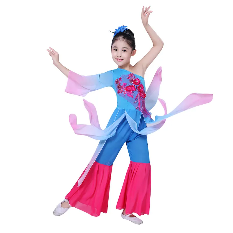 Children's classical dance costumes girls elegant Chinese style national children's fan dance Yangko dance performance clothing
Children's classical dance costumes girls elegant Chinese style national children's fan dance Yangko dance performance clothing