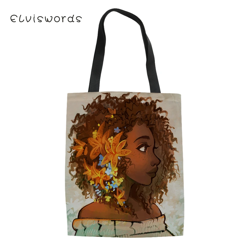 ELVISWORDS Casual Women;s Handbags Black Afro Girls Pattern Canvas Totes Bag African Ladies Keep Calm Shoulder Bags For Female
ELVISWORDS Casual Women;s Handbags Black Afro Girls Pattern Canvas Totes Bag African Ladies Keep Calm Shoulder Bags For Female