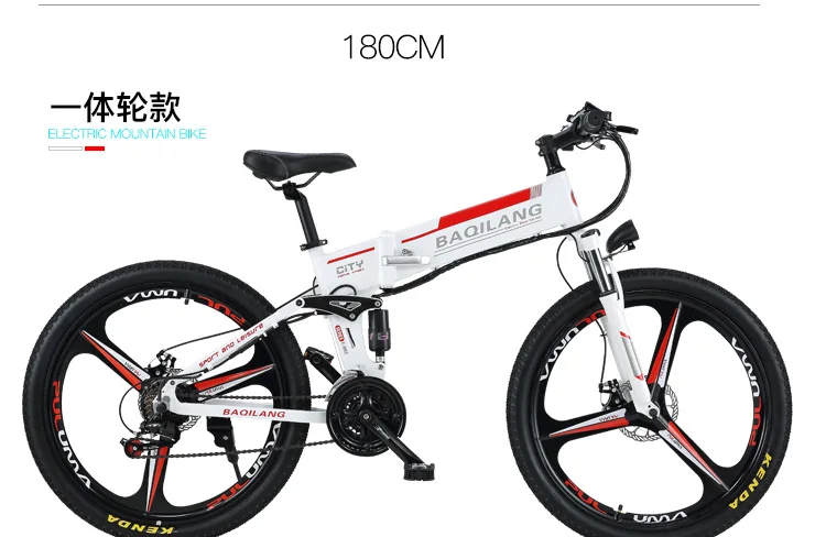 Best X-front 48V 350W 10 12.8A Lithium Battery Mountain Electric Bike 27 Speed moto Electric Bicycle downhill 26 inch Foldable ebike 19