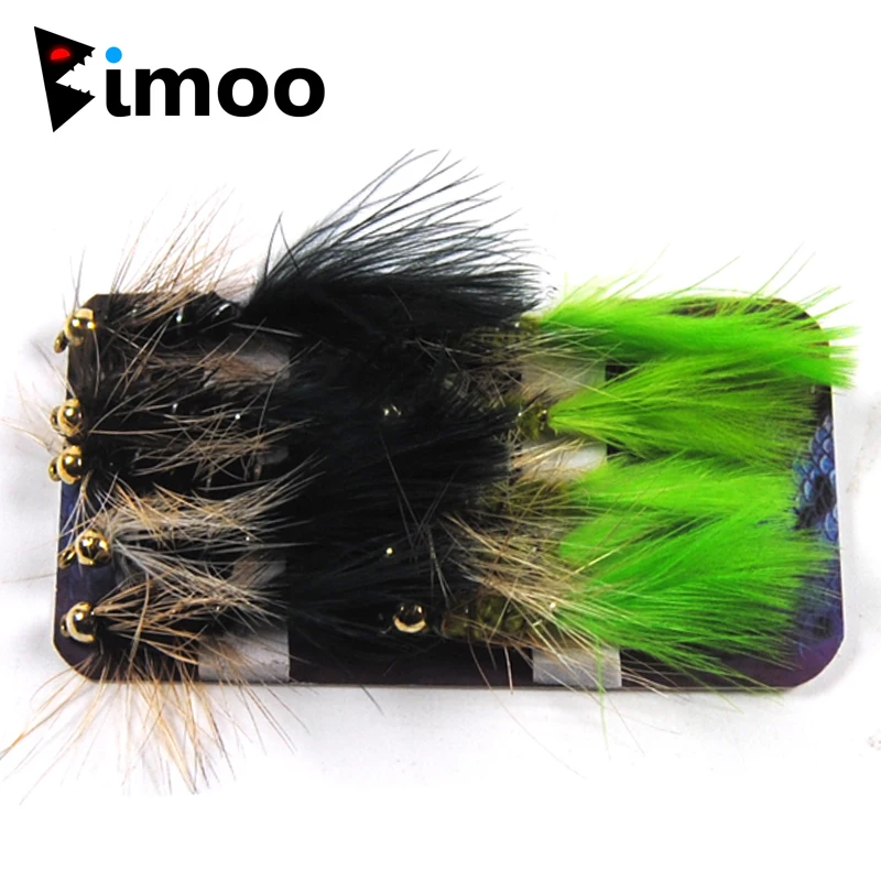 Bimoo 10PCS #10 Green Black Brass Bead Head Streamer Fly for Trout Fly Fishing Lures
Bimoo 10PCS #10 Green Black Brass Bead Head Streamer Fly for Trout Fly Fishing Lures