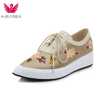 2019 New Embroider Lace-up Women Pumps Pointed Toe Increased Internal Spring Shoes Woman Elegant Ladies Casual/Daliy Shoes
2019 New Embroider Lace-up Women Pumps Pointed Toe Increased Internal Spring Shoes Woman Elegant Ladies Casual/Daliy Shoes