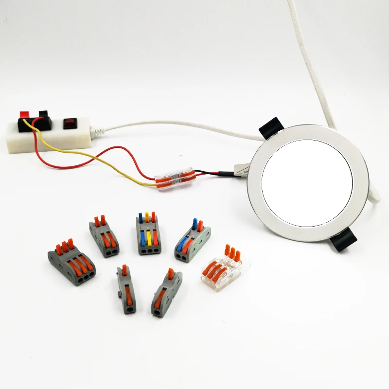 50pcs / lot SPL series 221 222 223 Mini Quick Wire Connectors, Universal electrical cable Connector, Push-In Terminal BlocK
50pcs / lot SPL series 221 222 223 Mini Quick Wire Connectors, Universal electrical cable Connector, Push-In Terminal BlocK