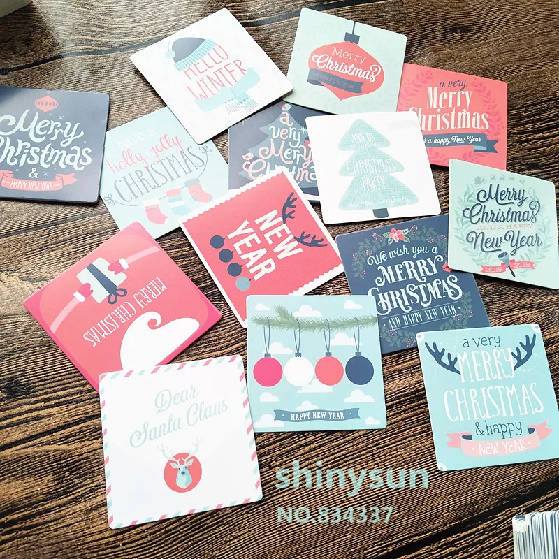 50pcs/lot mix colors Square Christmas cards"Merry Christmas"Small gift message card Writable card 6x6cm decoration card
50pcs/lot mix colors Square Christmas cards"Merry Christmas"Small gift message card Writable card 6x6cm decoration card