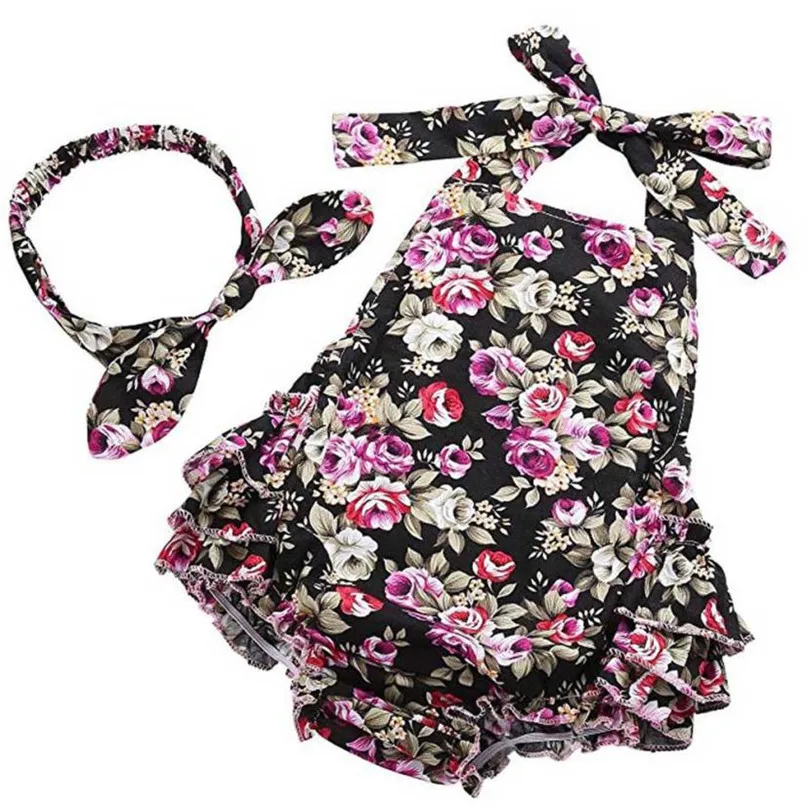 Black Colors Hot Lovely Infant Baby Girls Clothes Floral Print Sleeveless Headband Set Romper Playsuit drop shipped ST05
Black Colors Hot Lovely Infant Baby Girls Clothes Floral Print Sleeveless Headband Set Romper Playsuit drop shipped ST05