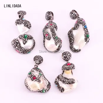 5Pcs New Design free form shape Pearl Beads paved crystal rhinestone fashion pendant for making jewelry
5Pcs New Design free form shape Pearl Beads paved crystal rhinestone fashion pendant for making jewelry