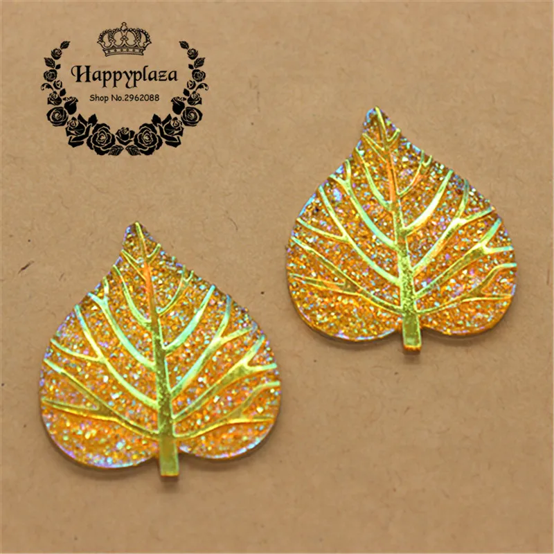 New 10PCS 33*39mm Cute Gold Bling AB Heart Leaf Flatback Cabochon Appliques/Wedding Decoration Craft
New 10PCS 33*39mm Cute Gold Bling AB Heart Leaf Flatback Cabochon Appliques/Wedding Decoration Craft