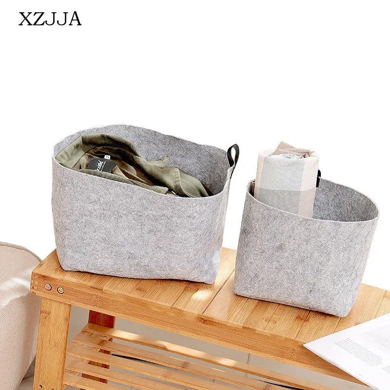 XZJJA 1PC Multi-Function Felt Cloth Folding Storage Basket Portable Dirty Clothes Basket Large Capacity Cosmetics Toy Organizers
XZJJA 1PC Multi-Function Felt Cloth Folding Storage Basket Portable Dirty Clothes Basket Large Capacity Cosmetics Toy Organizers