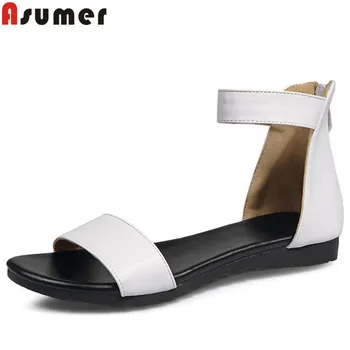 ASUMER 2019 new summer sandals zip flat with ladies shoes comfortable solid colors casual shallow women sandals big size 34-43
ASUMER 2019 new summer sandals zip flat with ladies shoes comfortable solid colors casual shallow women sandals big size 34-43