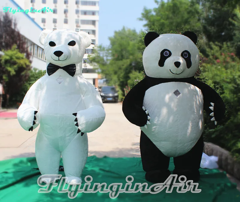 Customized Walking Inflatable Polar Bear Suits Wearable 2m Height Blow Up Panda Costume for Advertising Event
Customized Walking Inflatable Polar Bear Suits Wearable 2m Height Blow Up Panda Costume for Advertising Event