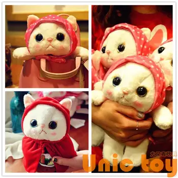Candice guo plush toy stuffed doll cute animal kerchief headband choo choo cat red cloak cartoon model lover birthday gift 1pc 
Candice guo plush toy stuffed doll cute animal kerchief headband choo choo cat red cloak cartoon model lover birthday gift 1pc