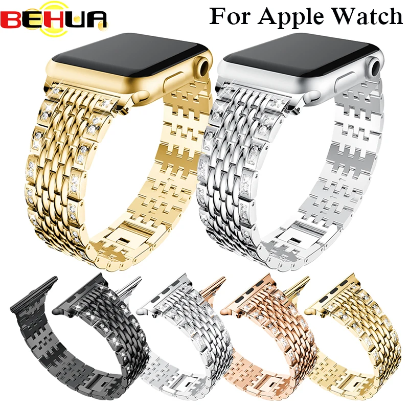 Crystal Rhinestone Watch Band Luxury Stainless Steel Bracelet Strap Watch Bands for Apple watch Series 1/2/3 38/42mm bracelet
Crystal Rhinestone Watch Band Luxury Stainless Steel Bracelet Strap Watch Bands for Apple watch Series 1/2/3 38/42mm bracelet