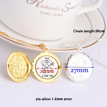 Couple Jewelry Open Locket Necklace Engraved I Love You For Lover Couple Gift Fashion Pedant Necklace Floating Plate Lettering
Couple Jewelry Open Locket Necklace Engraved I Love You For Lover Couple Gift Fashion Pedant Necklace Floating Plate Lettering