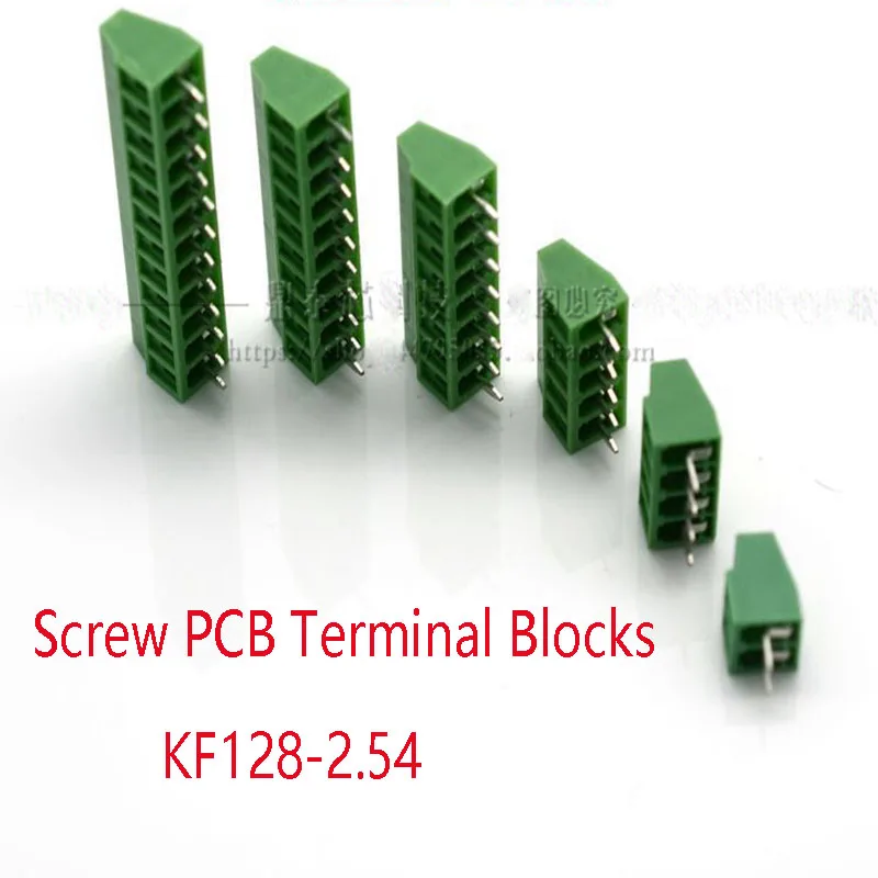 100pcs/lot Screw PCB Terminals KF128-2.54mm Copper Environmental 2p/3/4/5/6/7/8/9/10P Green
100pcs/lot Screw PCB Terminals KF128-2.54mm Copper Environmental 2p/3/4/5/6/7/8/9/10P Green