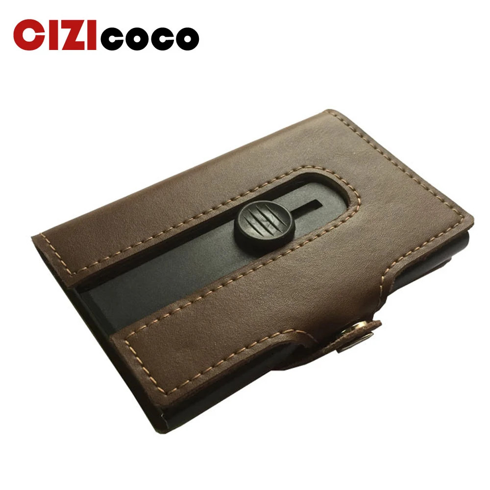 2019 New Style Genuine Leather Card Holder Fashion Smart Card Wallet HASP Mini Aluminium Credit Card Holder Card Bag For Men
2019 New Style Genuine Leather Card Holder Fashion Smart Card Wallet HASP Mini Aluminium Credit Card Holder Card Bag For Men