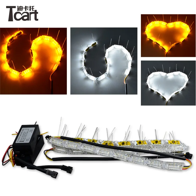Tcart Dimming function For Hyundai Tucson LED DRL 2009-2014 daylight car Daytime running light with turn signal light
Tcart Dimming function For Hyundai Tucson LED DRL 2009-2014 daylight car Daytime running light with turn signal light