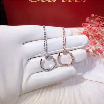 Hot Selling All Matching Quality Sparkling Zircon Decorative Pendant Real 925 Sterling Silver Fashion Women Statement Necklace
Hot Selling All Matching Quality Sparkling Zircon Decorative Pendant Real 925 Sterling Silver Fashion Women Statement Necklace