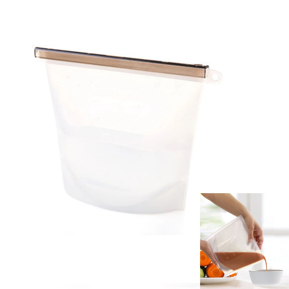 1Pc Silicone Fresh Bag 2L Reusable Silicone Vacuum Food Storage Bags Kitchen Fridge Food Holder Containers Vegetable Meat Fruit
1Pc Silicone Fresh Bag 2L Reusable Silicone Vacuum Food Storage Bags Kitchen Fridge Food Holder Containers Vegetable Meat Fruit