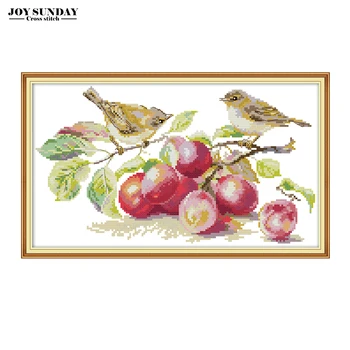 Joy Sunday cross stitch fabric little bird and apricot aida 14ct diy needlework printed canvas embroidery dmc kit home paintings
Joy Sunday cross stitch fabric little bird and apricot aida 14ct diy needlework printed canvas embroidery dmc kit home paintings