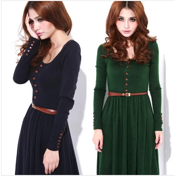 Free shipping autumn and winter ladies vintage knitted basic one-piece dress plus size dresses retail spring women's clothing
Free shipping autumn and winter ladies vintage knitted basic one-piece dress plus size dresses retail spring women's clothing