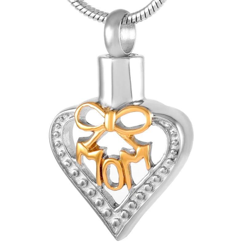 IJD9201 Memorial Jewelry Stainless Steel MOM In My Heart Cremation Pendant Necklace Hold Ashes Keepsake Urn Jewelry for Women
IJD9201 Memorial Jewelry Stainless Steel MOM In My Heart Cremation Pendant Necklace Hold Ashes Keepsake Urn Jewelry for Women