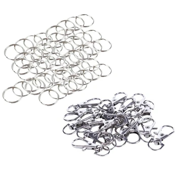 60 Pcs 20Mm Outside Dia Universal Split Key Rings Keychain Holders & 20Pcs Metal Lobster Trigger Keychain 35Mm(2Set)
60 Pcs 20Mm Outside Dia Universal Split Key Rings Keychain Holders & 20Pcs Metal Lobster Trigger Keychain 35Mm(2Set)
