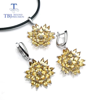 TBJ,natural citrine gemstone fine jewelry set in 925 sterling silver nice special pendant earring for women Valentine gift box
TBJ,natural citrine gemstone fine jewelry set in 925 sterling silver nice special pendant earring for women Valentine gift box