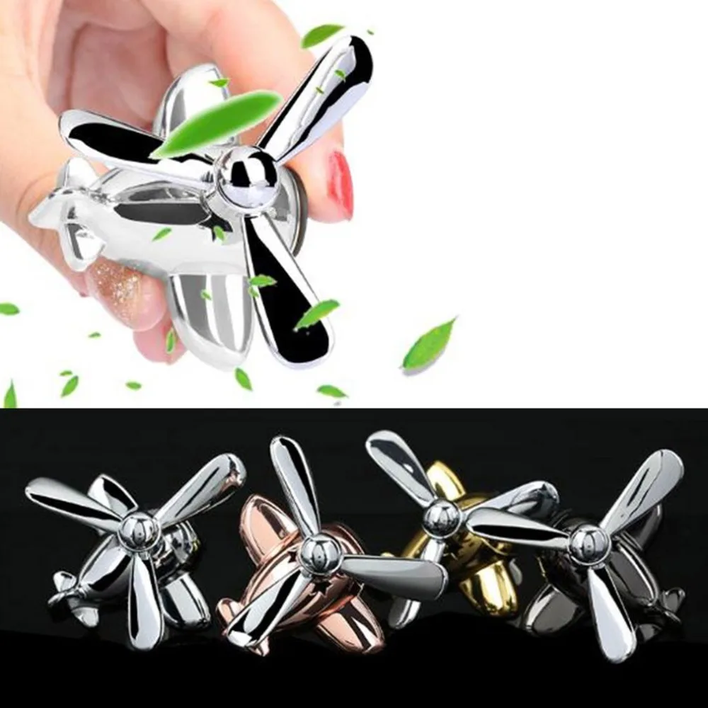 Alloy Aircraft Rotating Propeller Shape Perfume Air Freshener Air Conditioning Vent Clip Car Auto Outlet Perfume
Alloy Aircraft Rotating Propeller Shape Perfume Air Freshener Air Conditioning Vent Clip Car Auto Outlet Perfume