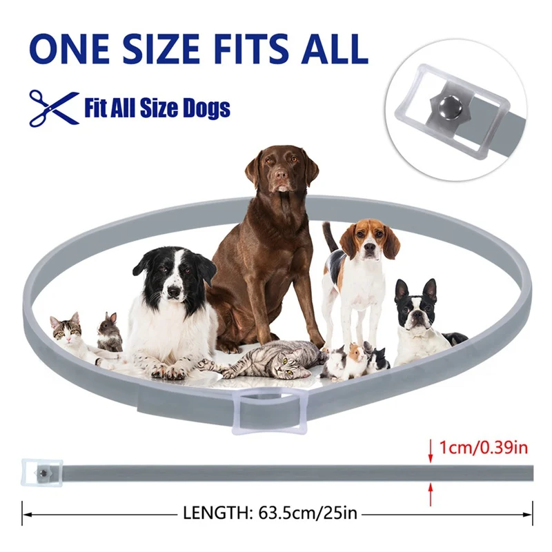 Pet Dog Collar Flea Tick Prevention Solution-Natural Essential Oil Grey Collar Safe Pests Control Adjustable Collar for Dogs
Pet Dog Collar Flea Tick Prevention Solution-Natural Essential Oil Grey Collar Safe Pests Control Adjustable Collar for Dogs