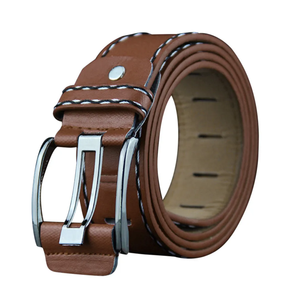 Fashion Mens Leather Smooth Girdle Buckle Waistband Waistband Leisure Belt Strap 116
Fashion Mens Leather Smooth Girdle Buckle Waistband Waistband Leisure Belt Strap 116
