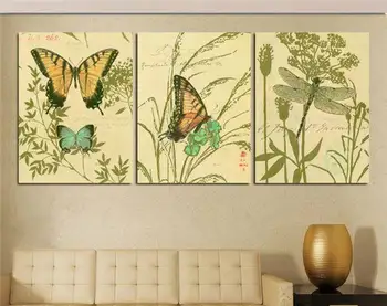 Framed 3 Panels Huge Modern Painting Living Room Combination Decorative Paint Picture Canvas Print Art butterfly and dragonfly -
Framed 3 Panels Huge Modern Painting Living Room Combination Decorative Paint Picture Canvas Print Art butterfly and dragonfly -