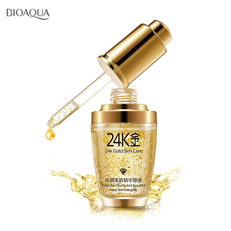BIOAQUA 24K Золотая эссенция для лица отбеливающий дневной крем увлажняющий уход за
