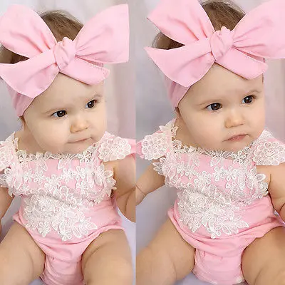 Newborn Infant Baby Girls Lace Floral Bodysuit + headband Jumpsuit Outfits Set Sunsuit 0-18M
Newborn Infant Baby Girls Lace Floral Bodysuit + headband Jumpsuit Outfits Set Sunsuit 0-18M