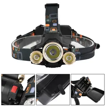 400Lm 3 LED Headlamp 4 Modes Rechargeable Headlight Head Lamp Flashlight Torch Light Spotlight By 18650 For Camping Hunting A609
400Lm 3 LED Headlamp 4 Modes Rechargeable Headlight Head Lamp Flashlight Torch Light Spotlight By 18650 For Camping Hunting A609