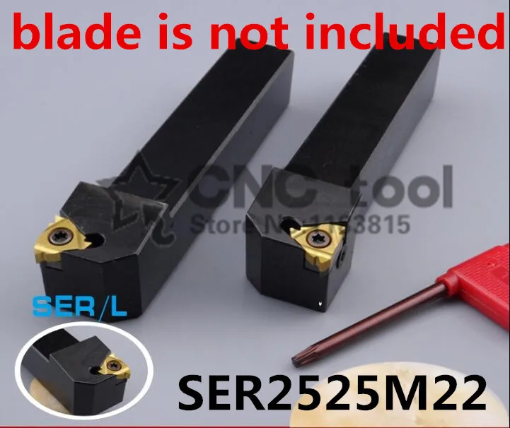 SER2525M22 25*25*150MM External Thread Turning Tool Lathe Cutting Tools CNC Turning Lathe Machine Tools Turning Tool Holder