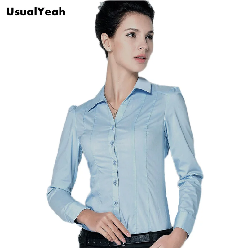 New Fashion Women Casual Body Shirts Blouses Long sleeve V-neck Button office blusa feminina white blue S M L XL SY0247
New Fashion Women Casual Body Shirts Blouses Long sleeve V-neck Button office blusa feminina white blue S M L XL SY0247